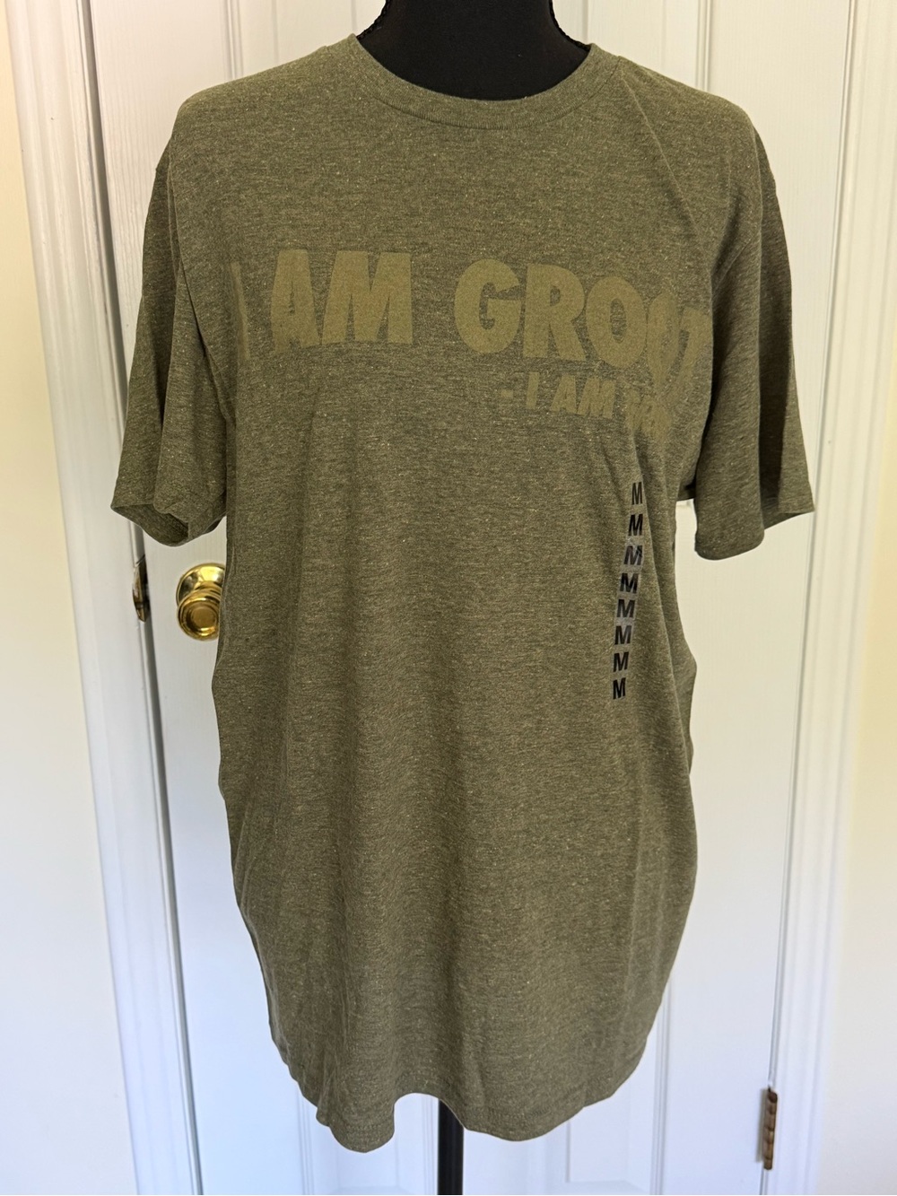 Men's Marvel Olive Green “I Am Groot” Graphic Tee - Size M